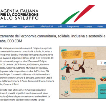 L’Agenzia Italiana per la Cooperazione allo Sviluppo parla di noi
