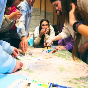 Gli studenti dell’Orvietano al Soil reGeneration boot camp, per creare insieme mappe di comunità.